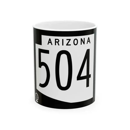 Arizona 504 1978 (Arizona) (Road Sign) White Coffee Mug 11oz - Go Mug Yourself