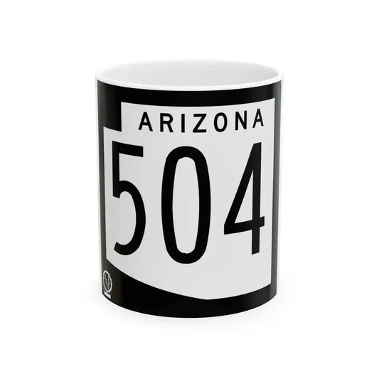Arizona 504 1978 (Arizona) (Road Sign) White Coffee Mug 11oz - Go Mug Yourself