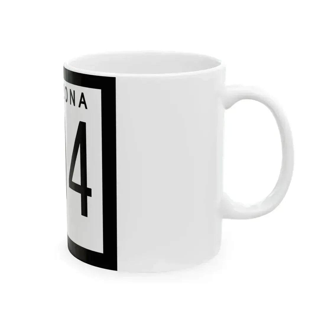 Arizona 504 1978 (Arizona) (Road Sign) White Coffee Mug - Go Mug Yourself