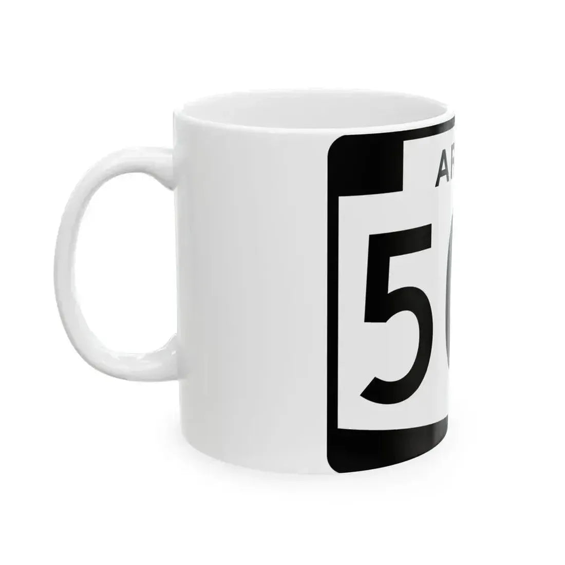 Arizona 504 (Arizona) (Road Sign) White Coffee Mug - Go Mug Yourself