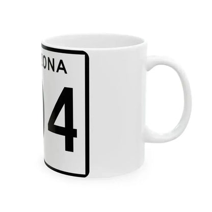 Arizona 504 (Arizona) (Road Sign) White Coffee Mug - Go Mug Yourself