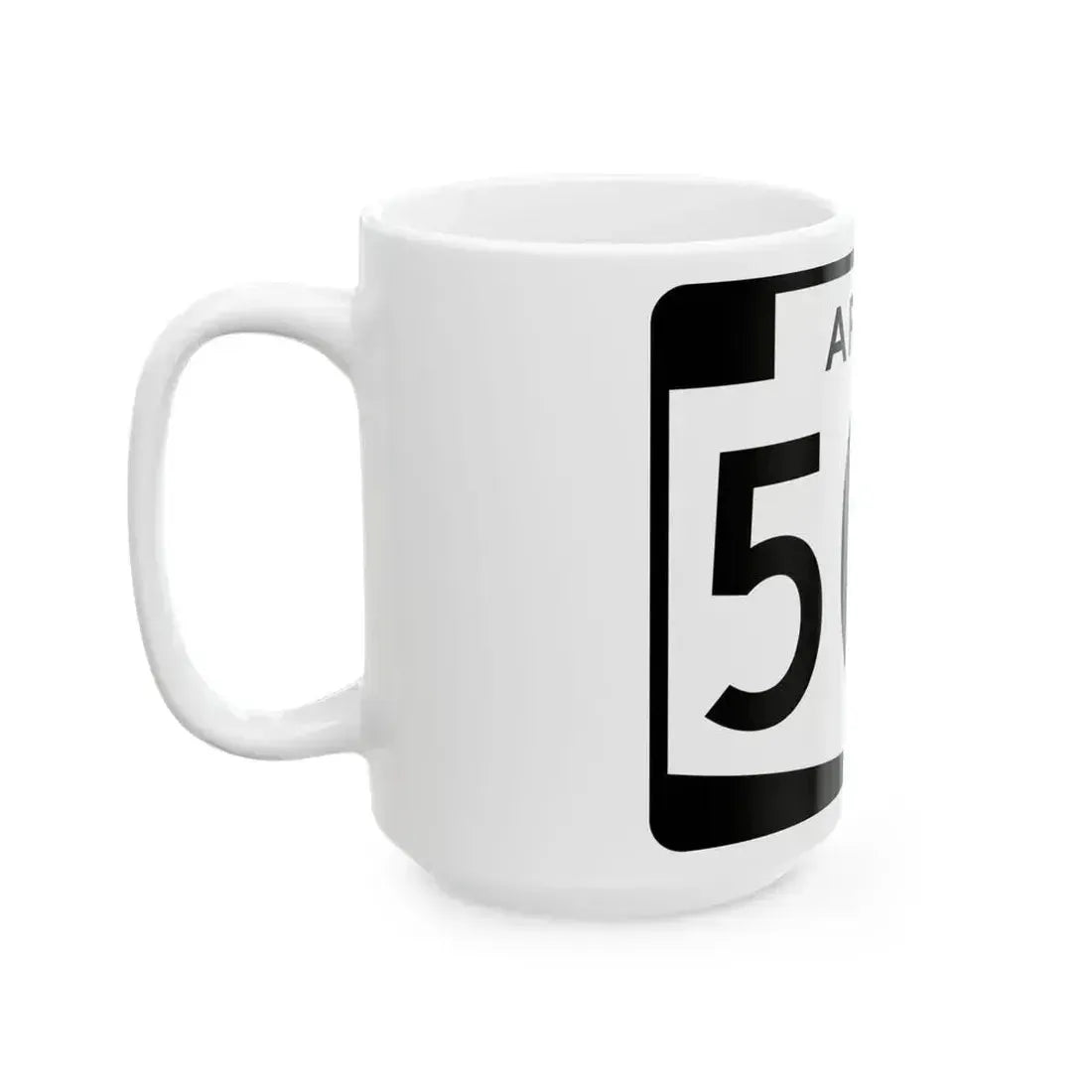 Arizona 504 (Arizona) (Road Sign) White Coffee Mug - Go Mug Yourself
