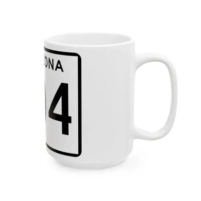 Arizona 504 (Arizona) (Road Sign) White Coffee Mug - Go Mug Yourself