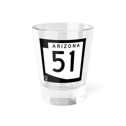 Arizona 51 1978 (Arizona) (Road Sign) Shot Glass 1.5oz 1.5oz - Go Mug Yourself