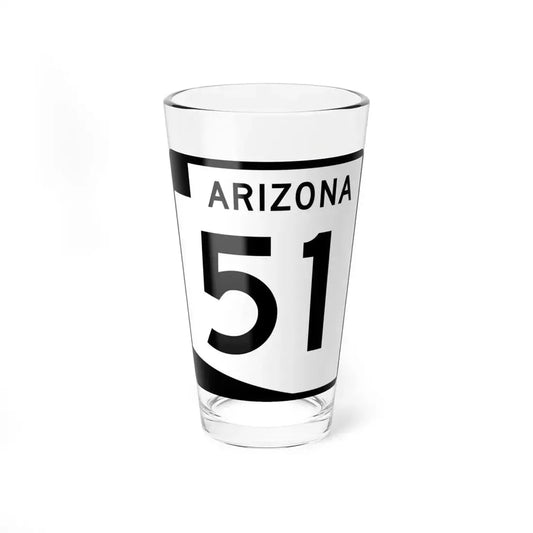 Arizona 51 (Arizona) (Road Sign) Pint Glass 16oz 16oz - Go Mug Yourself