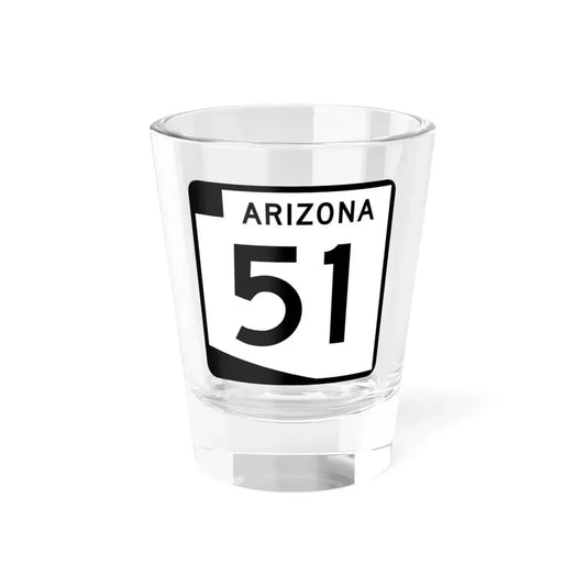 Arizona 51 (Arizona) (Road Sign) Shot Glass 1.5oz 1.5oz - Go Mug Yourself