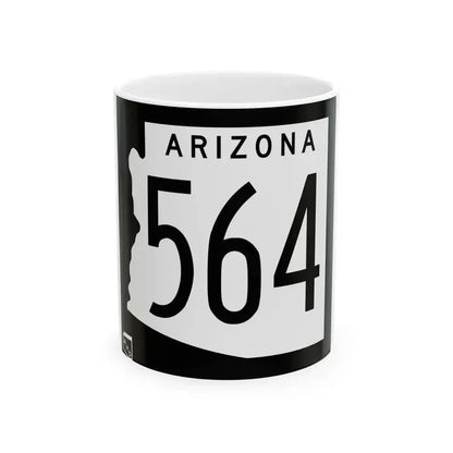 Arizona 564 1963 (Arizona) (Road Sign) White Coffee Mug 11oz - Go Mug Yourself