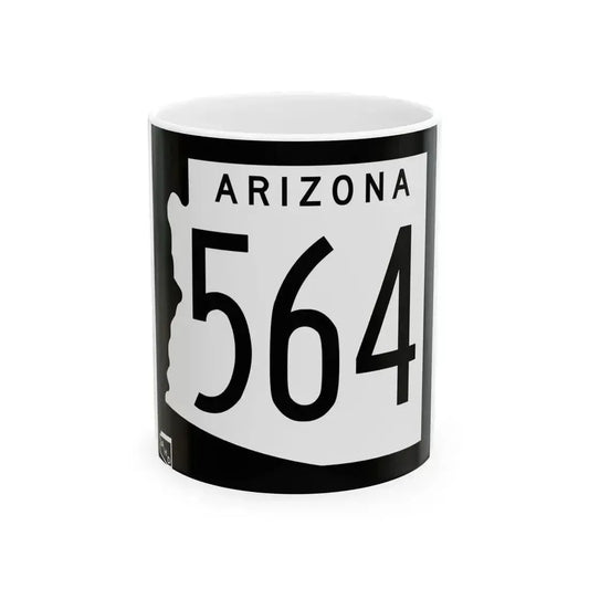 Arizona 564 1963 (Arizona) (Road Sign) White Coffee Mug 11oz - Go Mug Yourself
