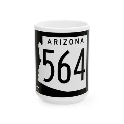 Arizona 564 1963 (Arizona) (Road Sign) White Coffee Mug 15oz - Go Mug Yourself