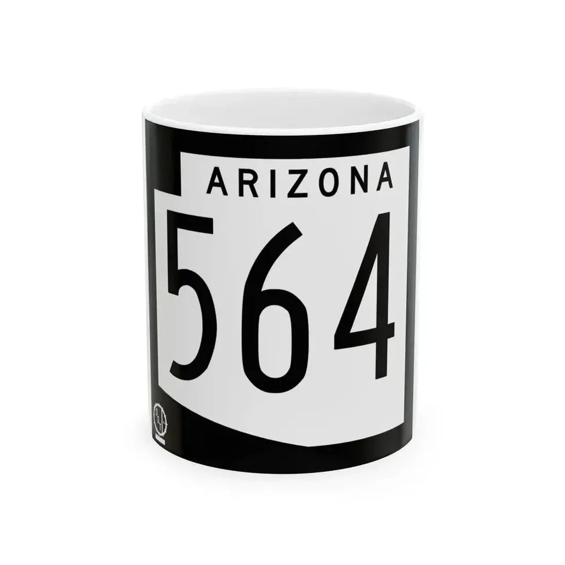 Arizona 564 1978 (Arizona) (Road Sign) White Coffee Mug 11oz - Go Mug Yourself