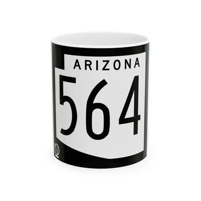 Arizona 564 1978 (Arizona) (Road Sign) White Coffee Mug 11oz - Go Mug Yourself