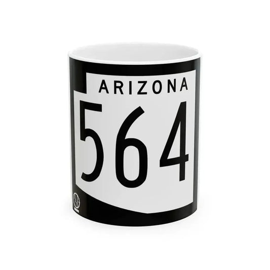 Arizona 564 1978 (Arizona) (Road Sign) White Coffee Mug 11oz - Go Mug Yourself