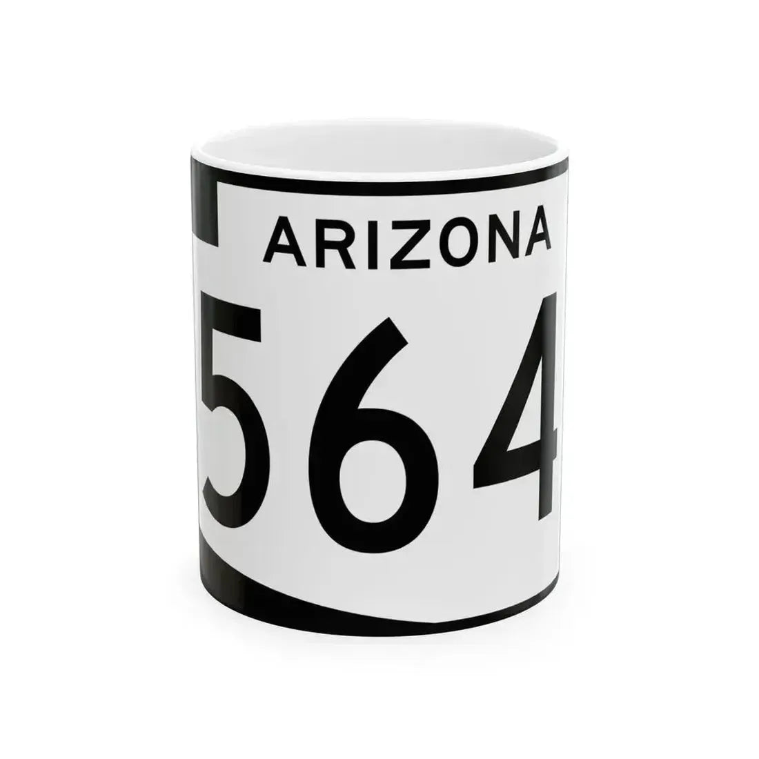 Arizona 564 (Arizona) (Road Sign) White Coffee Mug 11oz - Go Mug Yourself