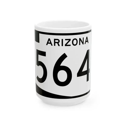 Arizona 564 (Arizona) (Road Sign) White Coffee Mug 15oz - Go Mug Yourself