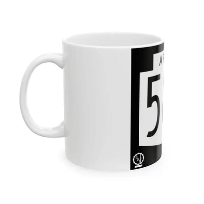 Arizona 587 1978 (Arizona) (Road Sign) White Coffee Mug - Go Mug Yourself