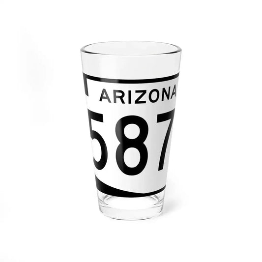 Arizona 587 (Arizona) (Road Sign) Pint Glass 16oz 16oz - Go Mug Yourself