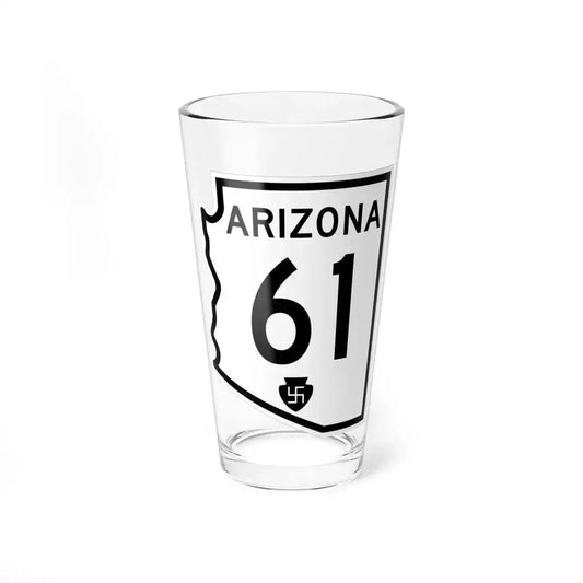 Arizona 61 1956 (Arizona) (Road Sign) Pint Glass 16oz 16oz - Go Mug Yourself