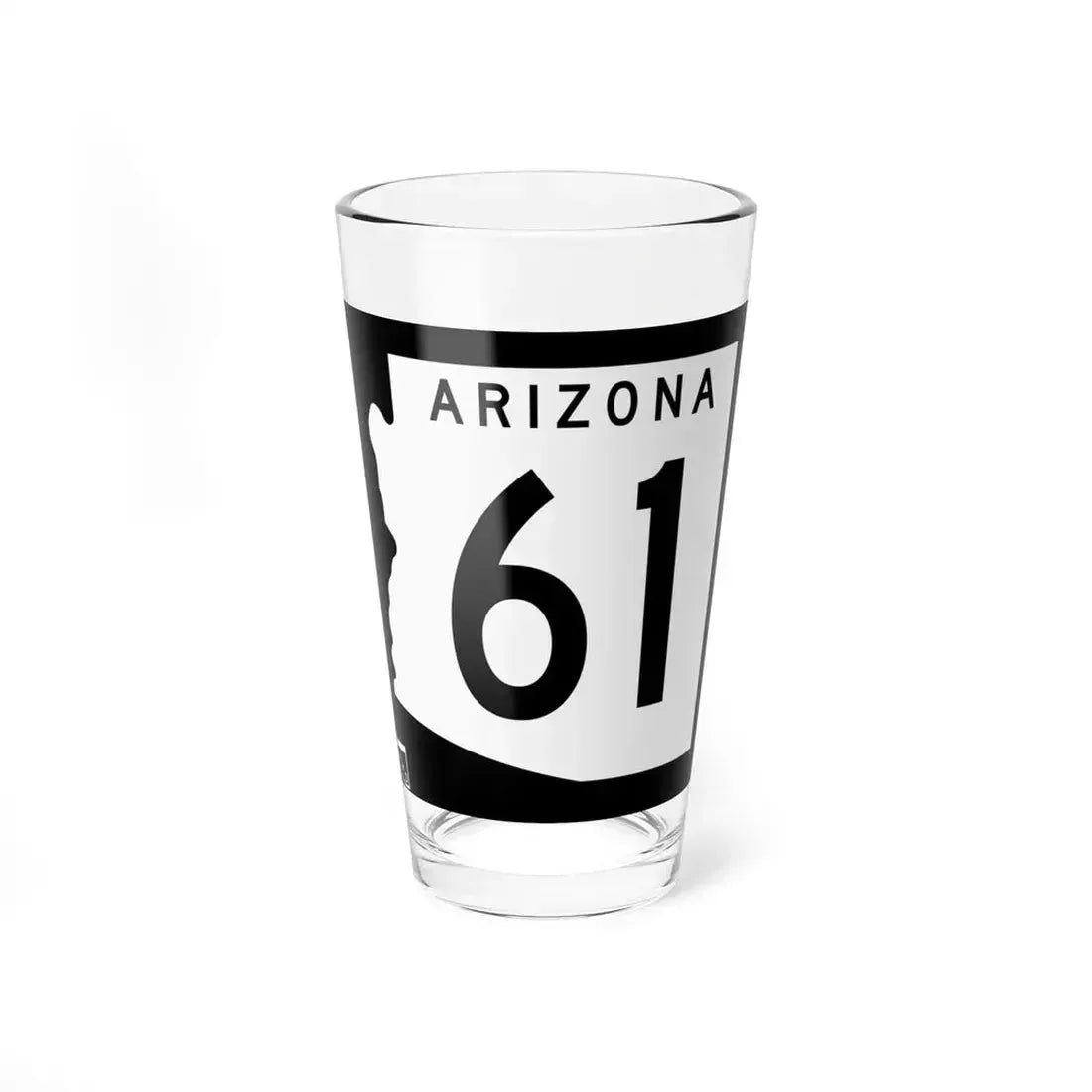Arizona 61 1963 (Arizona) (Road Sign) Pint Glass 16oz 16oz - Go Mug Yourself