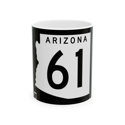 Arizona 61 1963 (Arizona) (Road Sign) White Coffee Mug 11oz - Go Mug Yourself