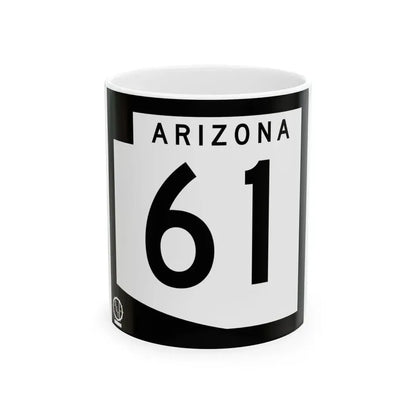 Arizona 61 1978 (Arizona) (Road Sign) White Coffee Mug 11oz - Go Mug Yourself