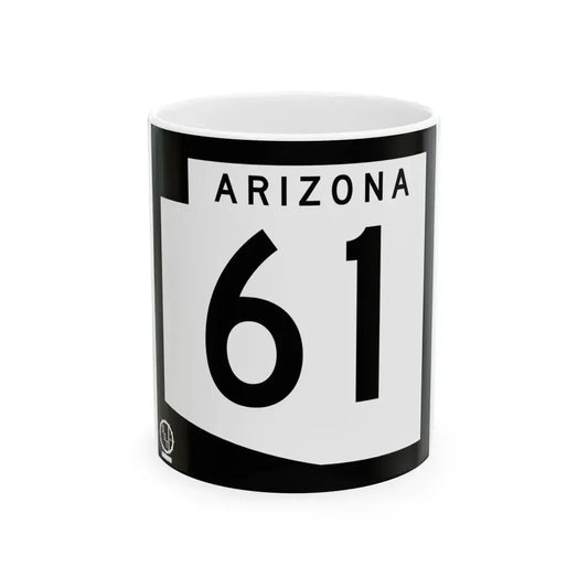 Arizona 61 1978 (Arizona) (Road Sign) White Coffee Mug 11oz - Go Mug Yourself