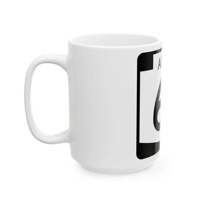 Arizona 61 (Arizona) (Road Sign) White Coffee Mug - Go Mug Yourself
