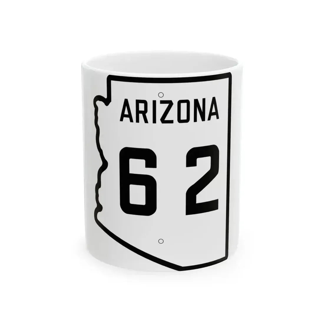Arizona 62 1941 (Arizona) (Road Sign) White Coffee Mug 11oz - Go Mug Yourself