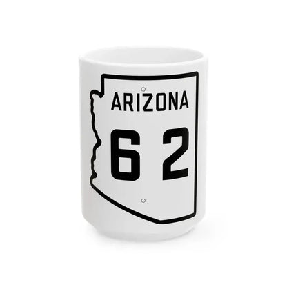 Arizona 62 1941 (Arizona) (Road Sign) White Coffee Mug 15oz - Go Mug Yourself