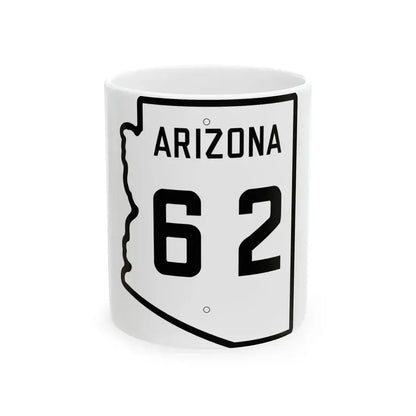 Arizona 62 1941 (Arizona) (Road Sign) White Coffee Mug - Go Mug Yourself