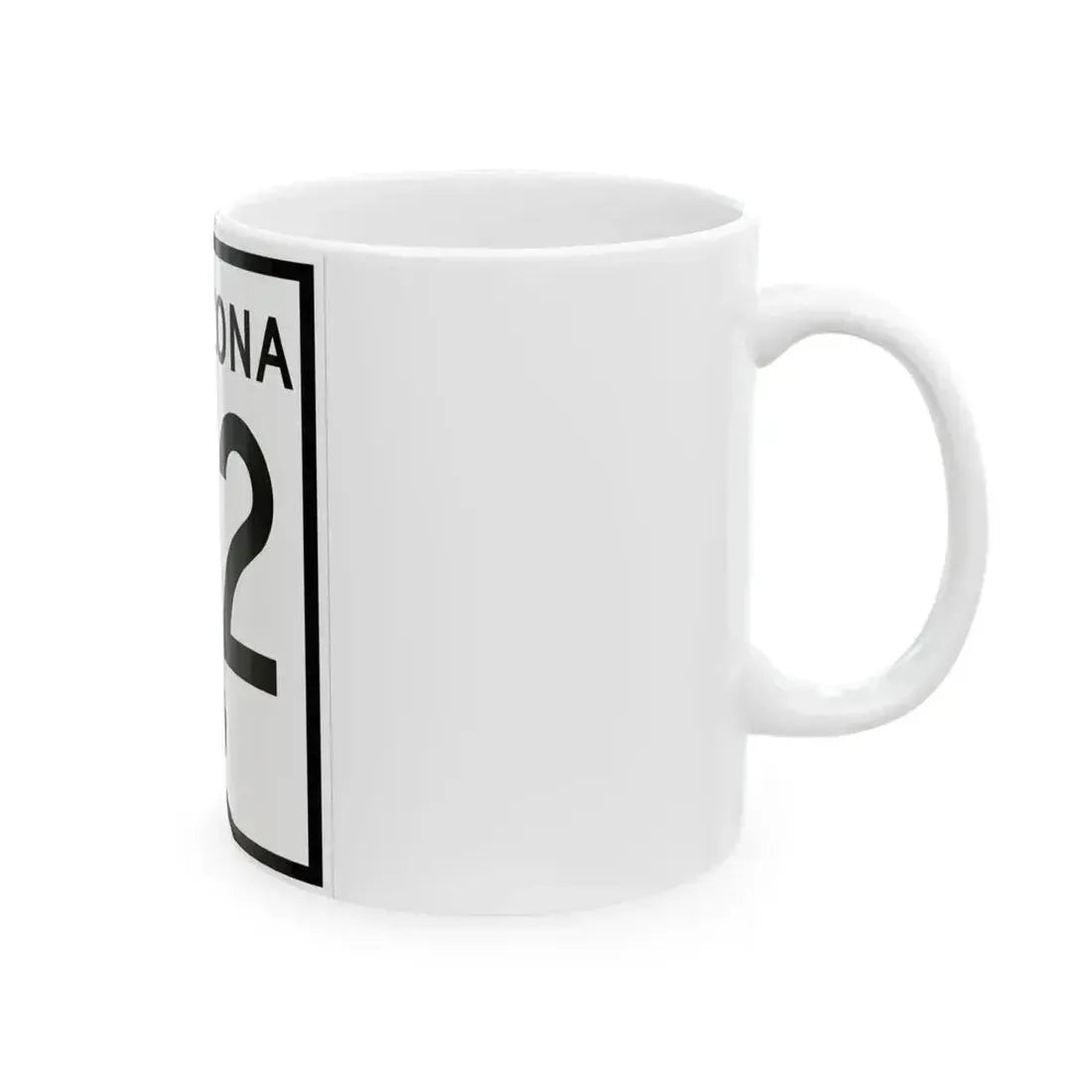 Arizona 62 1956 (Arizona) (Road Sign) White Coffee Mug - Go Mug Yourself