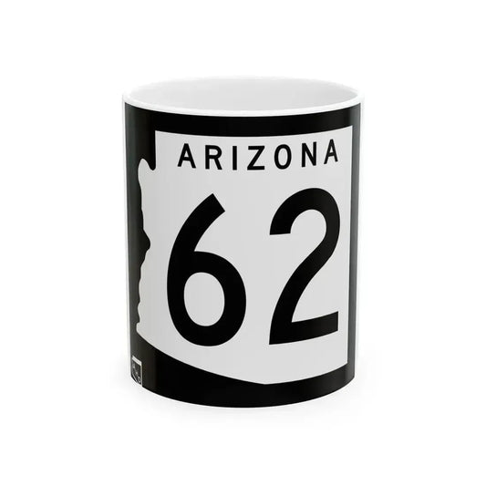 Arizona 62 1963 (Arizona) (Road Sign) White Coffee Mug 11oz - Go Mug Yourself