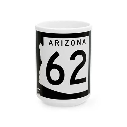 Arizona 62 1963 (Arizona) (Road Sign) White Coffee Mug 15oz - Go Mug Yourself