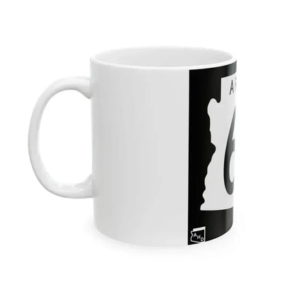 Arizona 62 1963 (Arizona) (Road Sign) White Coffee Mug - Go Mug Yourself