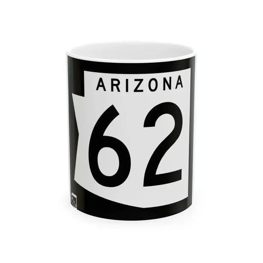 Arizona 62 1973 (Arizona) (Road Sign) White Coffee Mug 11oz - Go Mug Yourself