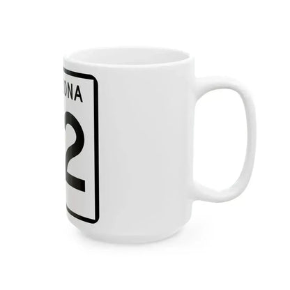 Arizona 62 (Arizona) (Road Sign) White Coffee Mug - Go Mug Yourself
