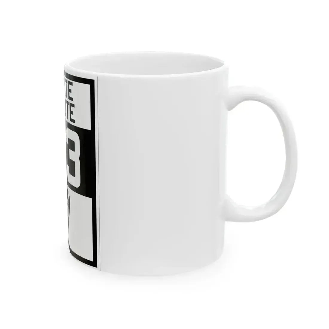 Arizona 63 1927 (Arizona) (Road Sign) White Coffee Mug - Go Mug Yourself