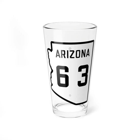 Arizona 63 1941 (Arizona) (Road Sign) Pint Glass 16oz 16oz - Go Mug Yourself