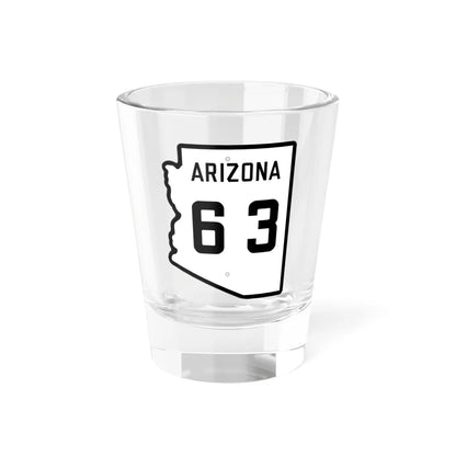 Arizona 63 1941 (Arizona) (Road Sign) Shot Glass 1.5oz 1.5oz - Go Mug Yourself