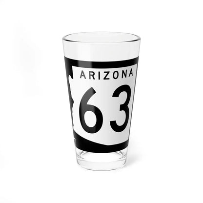 Arizona 63 1963 (Arizona) (Road Sign) Pint Glass 16oz 16oz - Go Mug Yourself