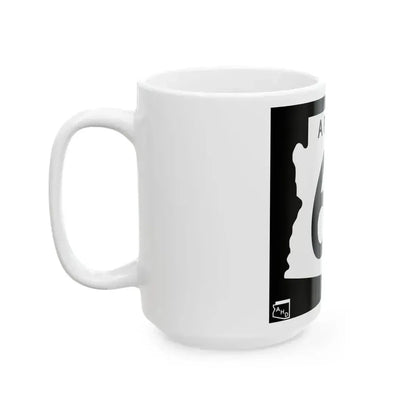 Arizona 63 1963 (Arizona) (Road Sign) White Coffee Mug - Go Mug Yourself