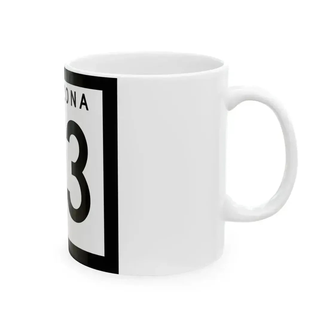 Arizona 63 1973 (Arizona) (Road Sign) White Coffee Mug - Go Mug Yourself