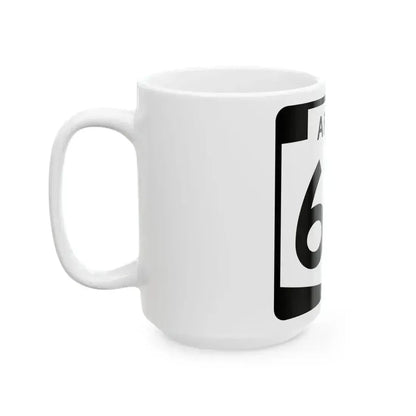 Arizona 63 (Arizona) (Road Sign) White Coffee Mug - Go Mug Yourself