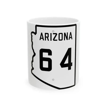 Arizona 64 1941 (Arizona) (Road Sign) White Coffee Mug - Go Mug Yourself