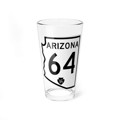 Arizona 64 1956 (Arizona) (Road Sign) Pint Glass 16oz 16oz - Go Mug Yourself