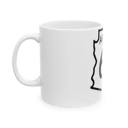 Arizona 64 1956 (Arizona) (Road Sign) White Coffee Mug - Go Mug Yourself