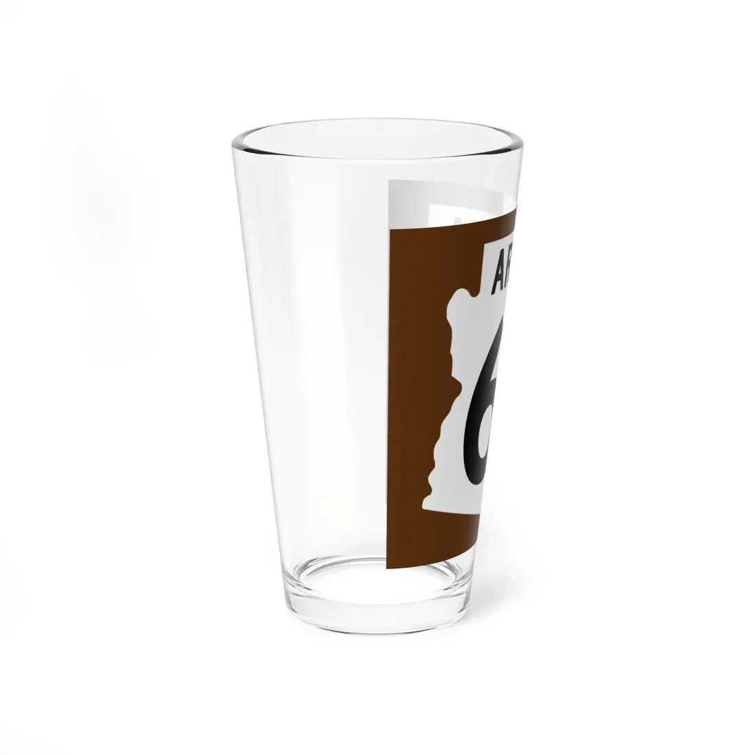 Arizona 64 1960 east (Arizona) (Road Sign) Pint Glass 16oz - Go Mug Yourself