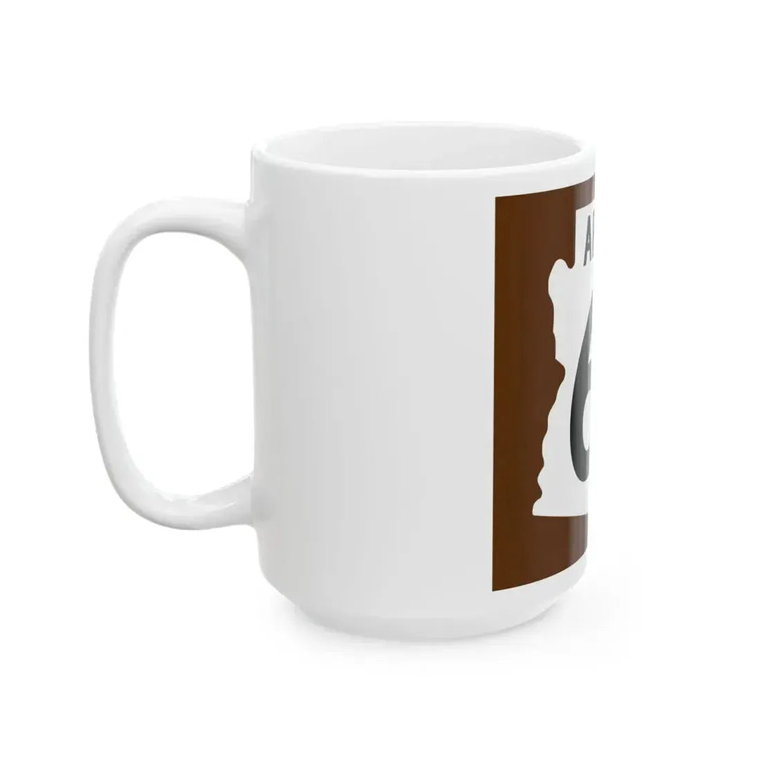 Arizona 64 1960 east (Arizona) (Road Sign) White Coffee Mug - Go Mug Yourself