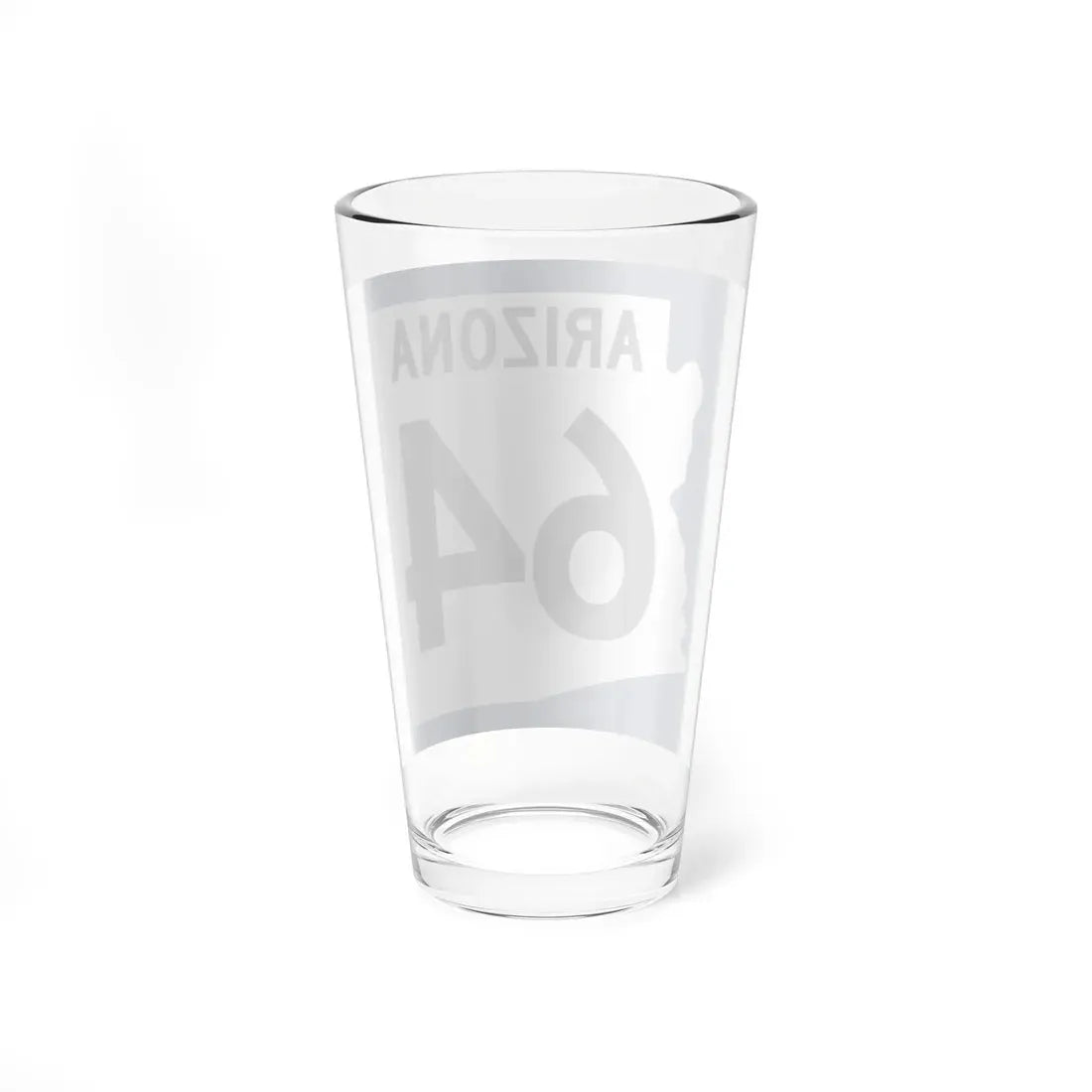 Arizona 64 1960 west (Arizona) (Road Sign) Pint Glass 16oz - Go Mug Yourself