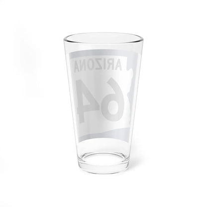 Arizona 64 1960 west (Arizona) (Road Sign) Pint Glss 16oz - Go Mug Yourself