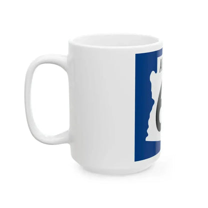 Arizona 64 1960 west (Arizona) (Road Sign) White Coffee Mug - Go Mug Yourself
